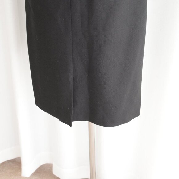 Brooks Brothers Black Silk Wool Tailored Pencil Skirt Loro Piana Sz 4 - Picture 9 of 11